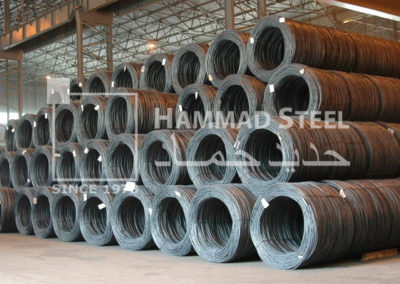 Coil of Steel Wire in Warehouse