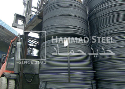 Coil of Steel Wire on Crane